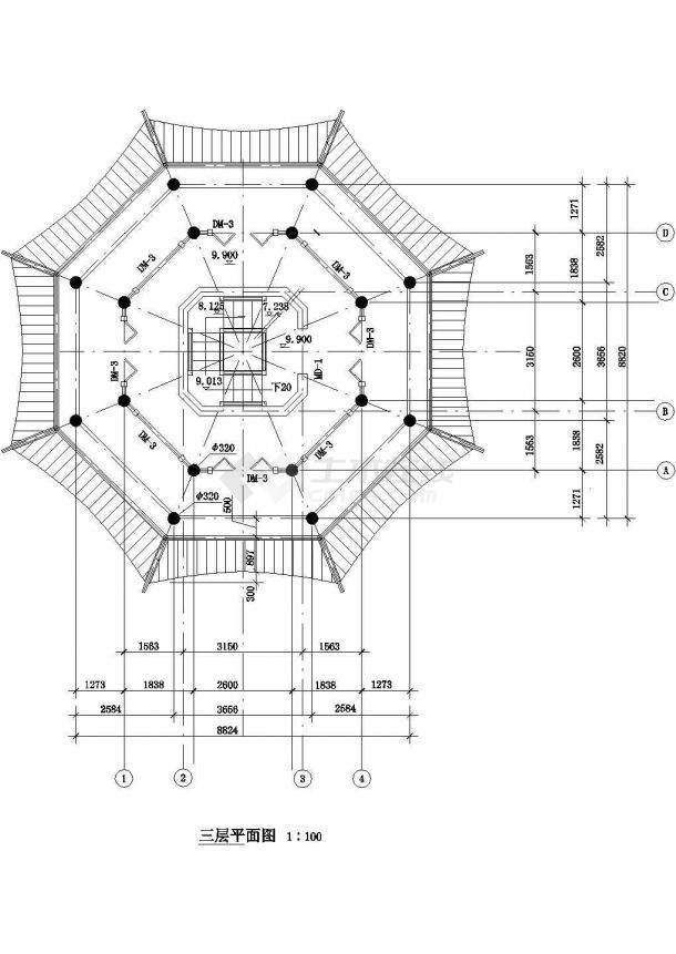 园林古建小品设计CAD精选图集-图二