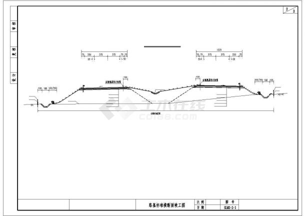 [河北]高速公路路面工程竣工图（含桥梁隧道）-图一