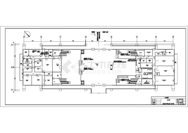 [广东]路中侧式三层高架车站系统图及设备布点图-图二