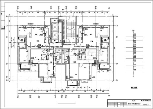 民用建筑给排水及采暖设计施工图纸-图一