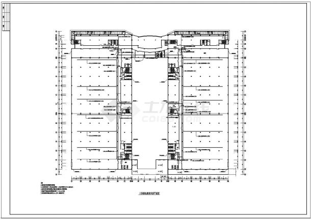 某乡镇工业厂房建筑电气平面图设计-图一