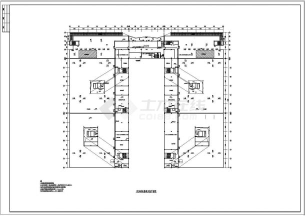 某乡镇工业厂房建筑电气平面图设计-图二