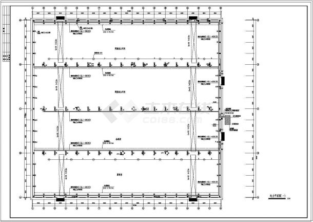 某单层工业厂房建筑电气设计图（共6张）-图二