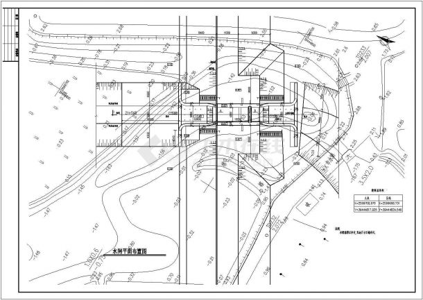 钢闸门施工图设计21张CAD（含楼梯启闭机室）-图一