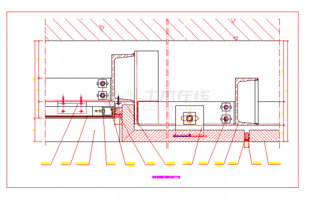[图块/节点]某完工工程节点图（铝板、玻璃幕墙）-图二