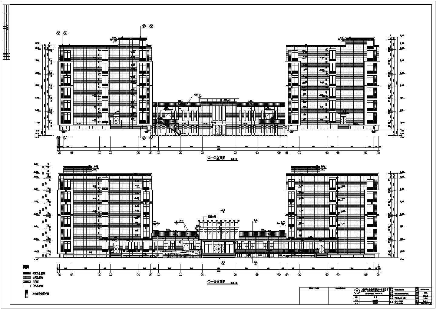 徐州六层框架结构宿舍楼建筑设计施工图