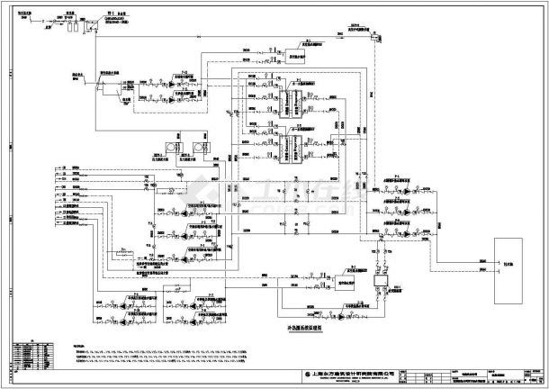某铁路公司调度办公楼地源热泵机房设计图-图二