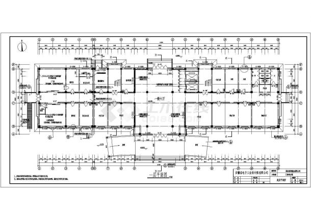 安徽寿县5层框架结构医院门诊综合楼全套建筑施工图-图二