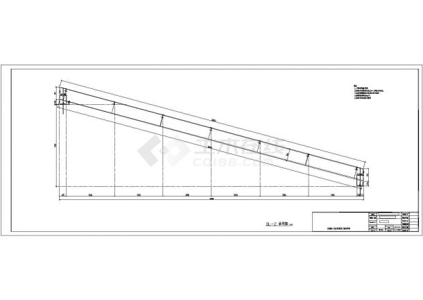 新疆某选厂钢结构皮带通廊全套结构图-图二