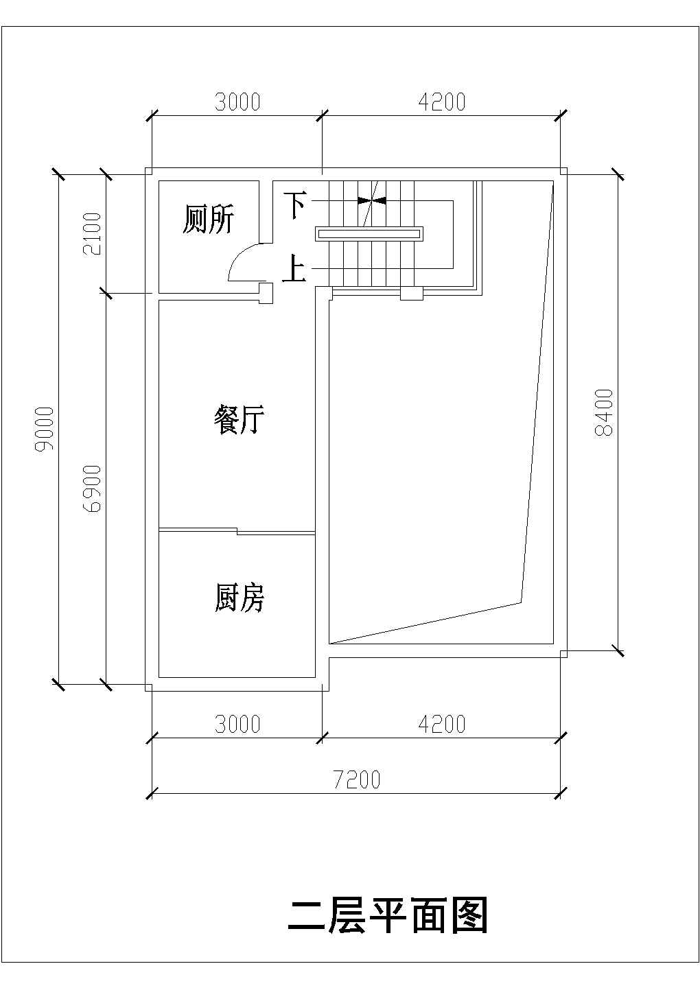 [方案]四层独栋别墅有车库户型图(183)