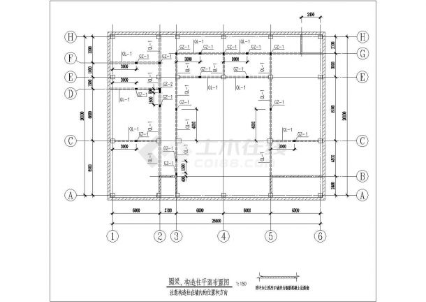 [节点详图]空调机组底座基础节点构造详图-图一