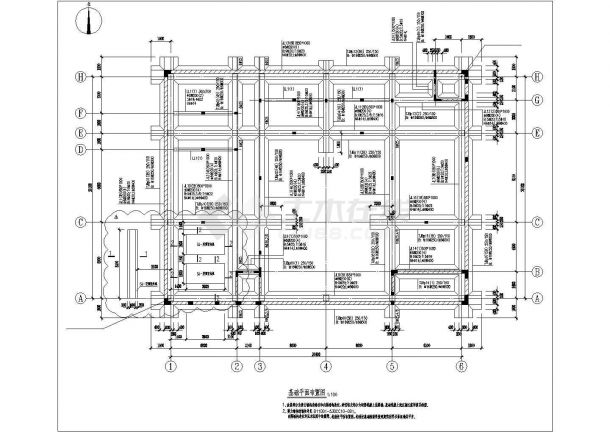 [节点详图]空调机组底座基础节点构造详图-图二