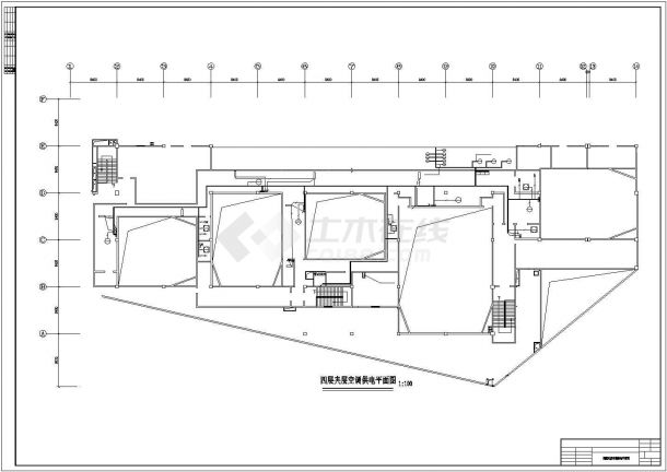 商场电影院空调配电CAD规划参考图-图二