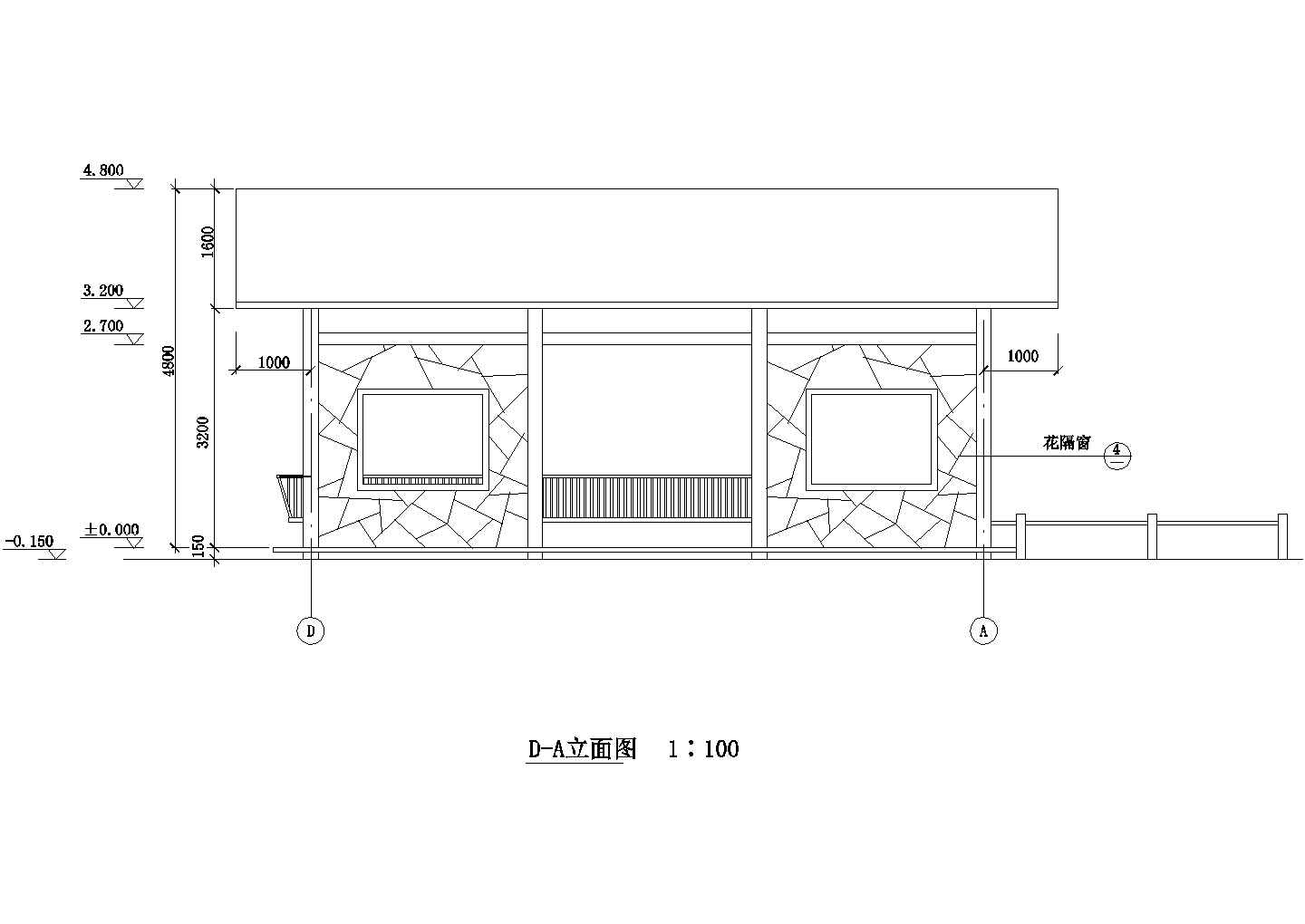 某园林古建水榭设计施工图