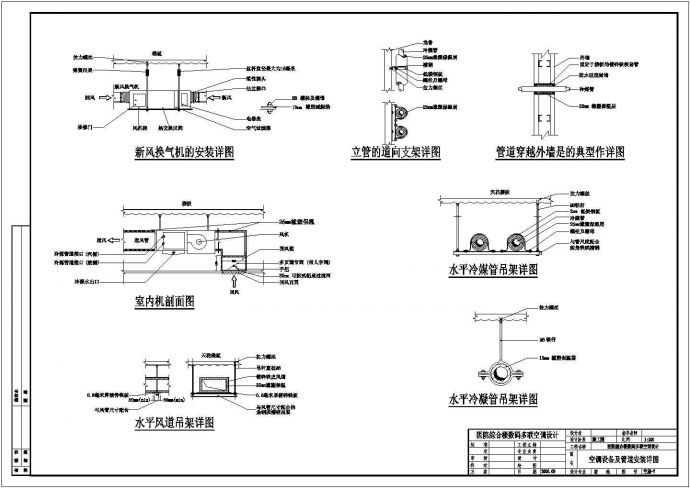 天津某医院空调系统设计cad图_图1