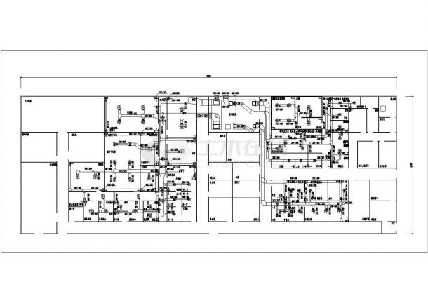 某工厂车间净化空调设计CAD参考图-图二