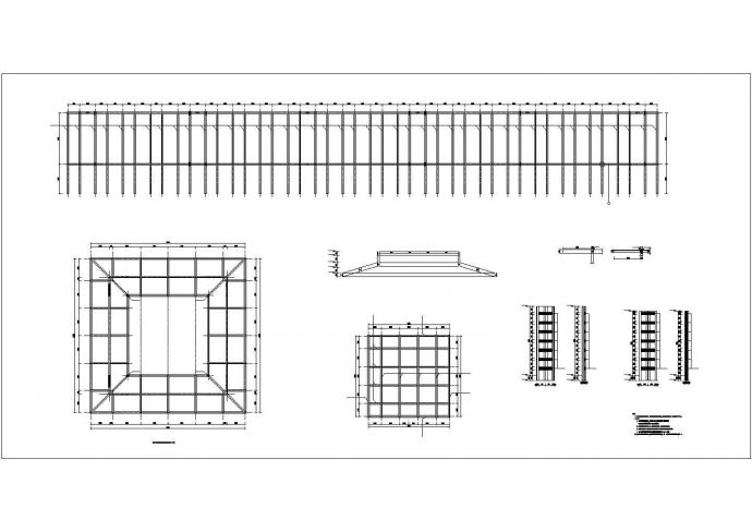 经典金属廊架节点CAD详图_图1