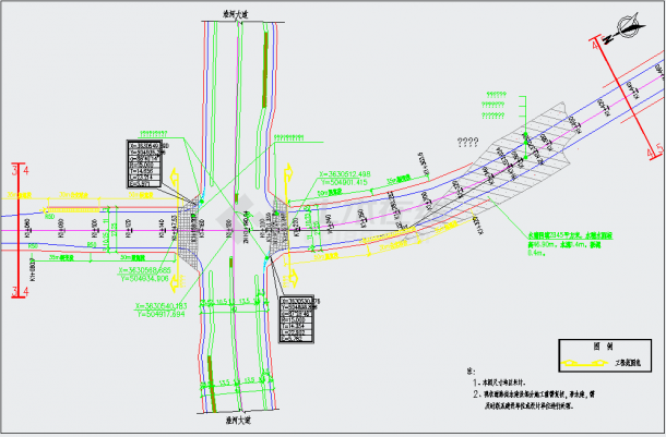 [安徽]红线宽24m中型路面交通城市次干路道路工程施工图195张（含交通排水）-图一