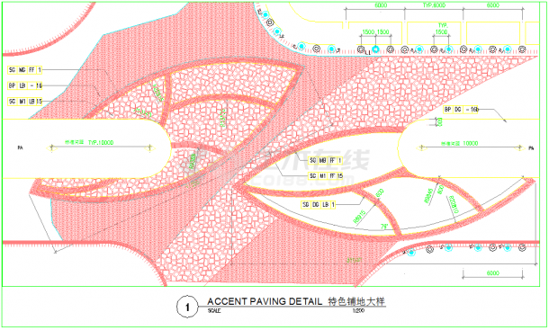 广州购物中心景观工程施工图全套-图一