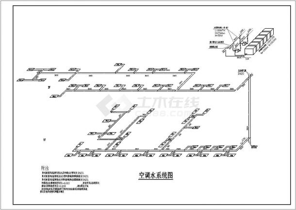 汽车4S店空调设计cad图-图一