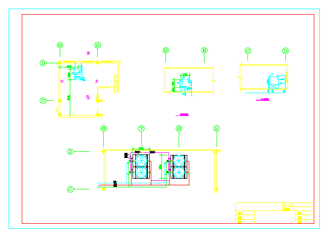 某精致商业楼中央空调设计CAD平面布置图_图1