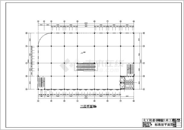 某五层框架结构商场结构和建筑设计施工图（毕业设计）-图一