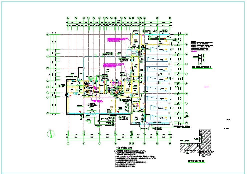某消防站“建筑”专业CAD施工图