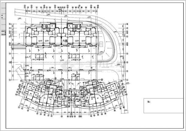 某高层建筑地下车库建筑设计方案图纸-图一