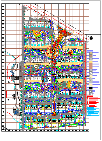 某地市景观工程总图设计CAD布置图_图1