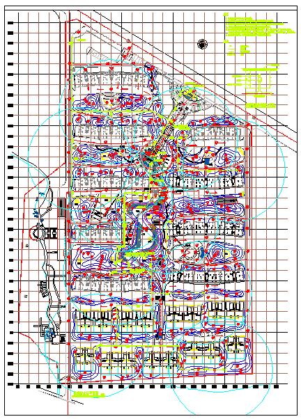 某地市景观工程总图设计CAD布置图-图二