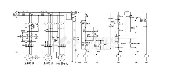 X62W型万能铣床电气控制CAD图纸-图一