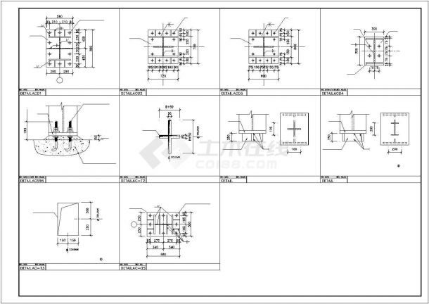 某结构标准节点构全套施工参考CAD详图-图一