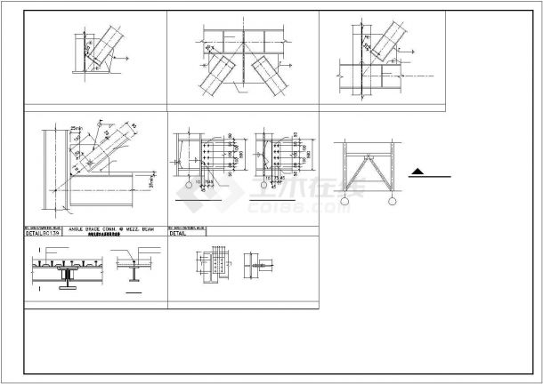 某结构标准节点构全套施工参考CAD详图-图二