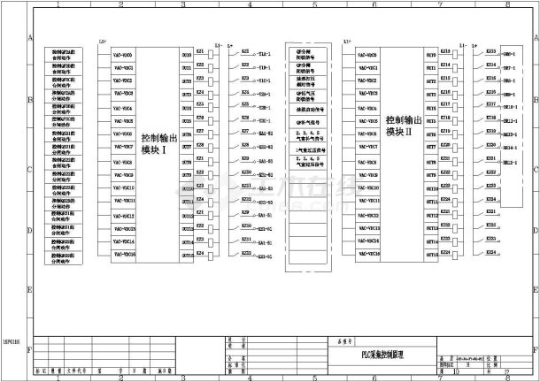 PLC采集控制原理设计cad图-图二