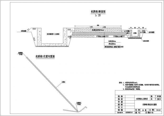 [江西]农田水利工程烟水烟路配套施工组织设计（CAD图21张）_图1