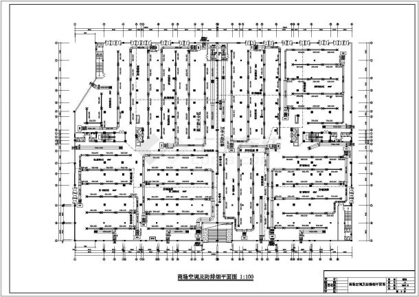 某三层商场全空气系统加车库暖通毕业设计图纸-图二
