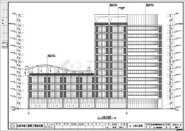 某地11层框架结构宿舍楼建筑设计施工图-图二