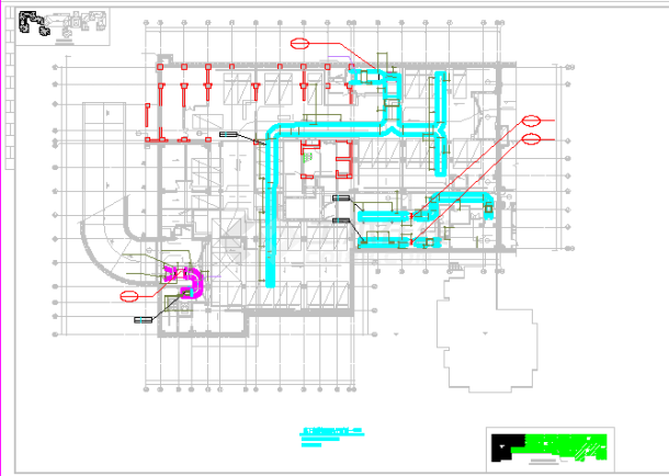 【上海】高层公共建筑空调通风系统设计施工图-图一