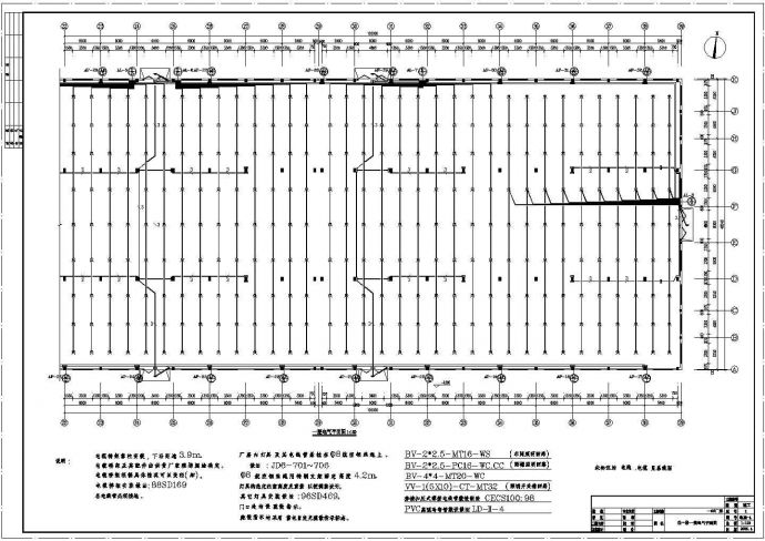 某工业厂房车间电气设计案例图纸（7张）_图1