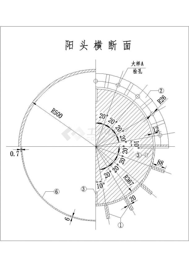 杭新景高速公路拱肋式大桥初设图全套工程设计-图二