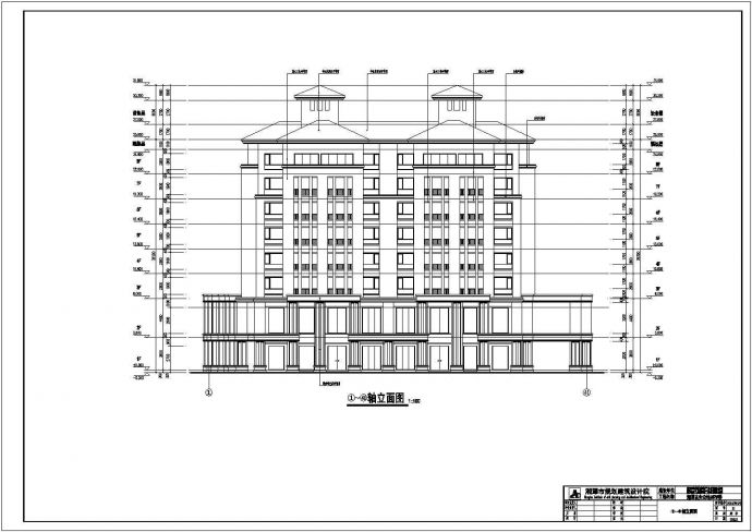 8层底框结构商业住宅楼建筑施工图_图1