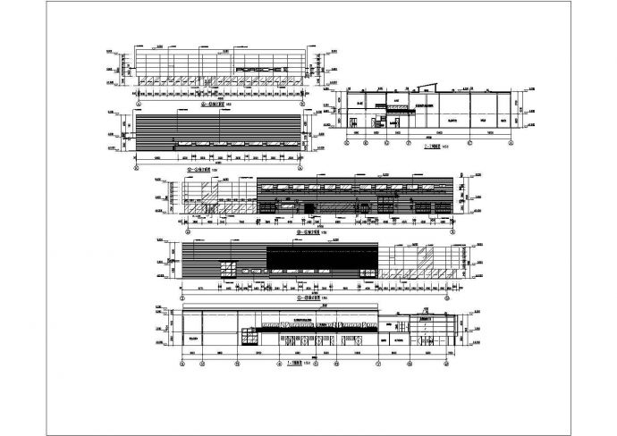 太原市两层轻钢结构保时捷4S展厅建筑施工图_图1
