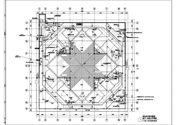 Full set of electrical construction drawings of a third floor exhibition center in Xinyu, Jiangxi - Figure 1