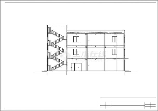 某框架结构家园百货商店毕业设计-图二