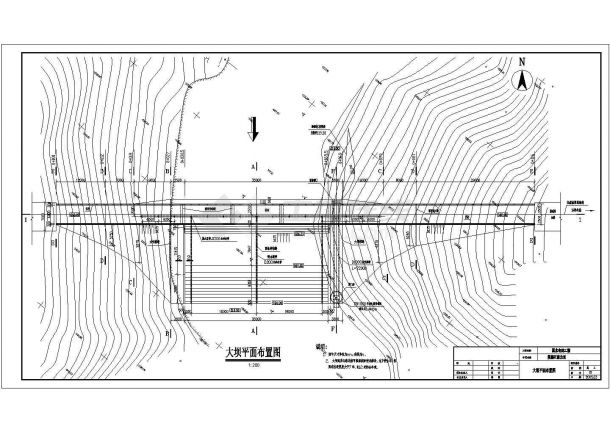 某水电站枢纽工程砌石重力坝部分施工设计图-图一