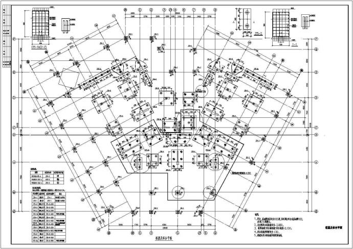某地18层框架结构办公楼全套结构初步设计图纸_图1