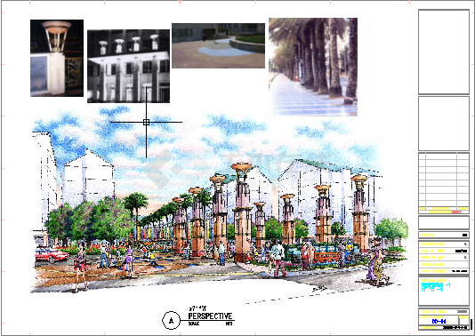 [广东]小区景观设计方案及CAD扩初设计-图一