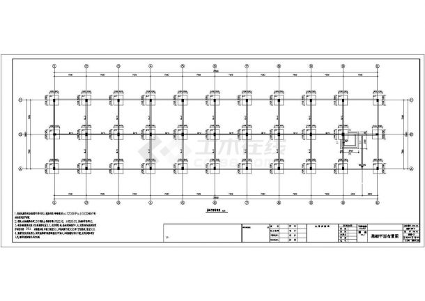 某框架结构85米机加工厂房结构设计施工图纸-图一
