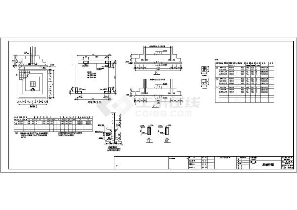 某框架结构85米机加工厂房结构设计施工图纸-图二