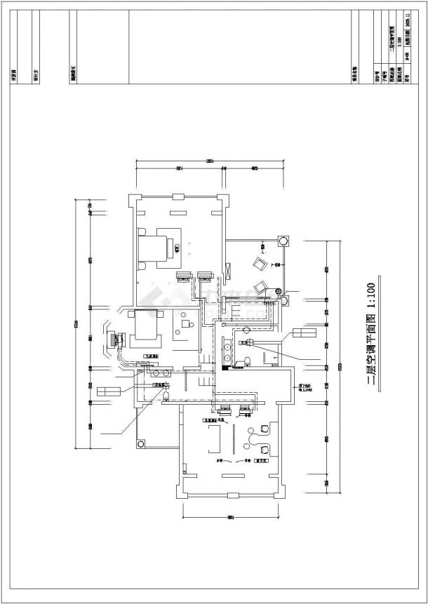 【长沙】某别墅住宅空调及地暖系统设计施工图-图二